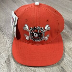 VTG Logo Athletic Cleveland Browns Snapback Hat NFL Football NWT Orange‎ Cap